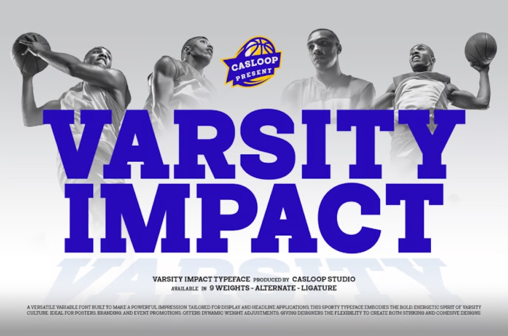 Varsity Impact – Slab Serif College Sporty Brand