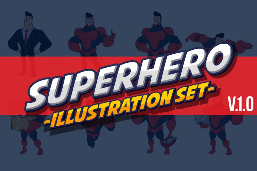 Superhero Illustration Set V.1.0