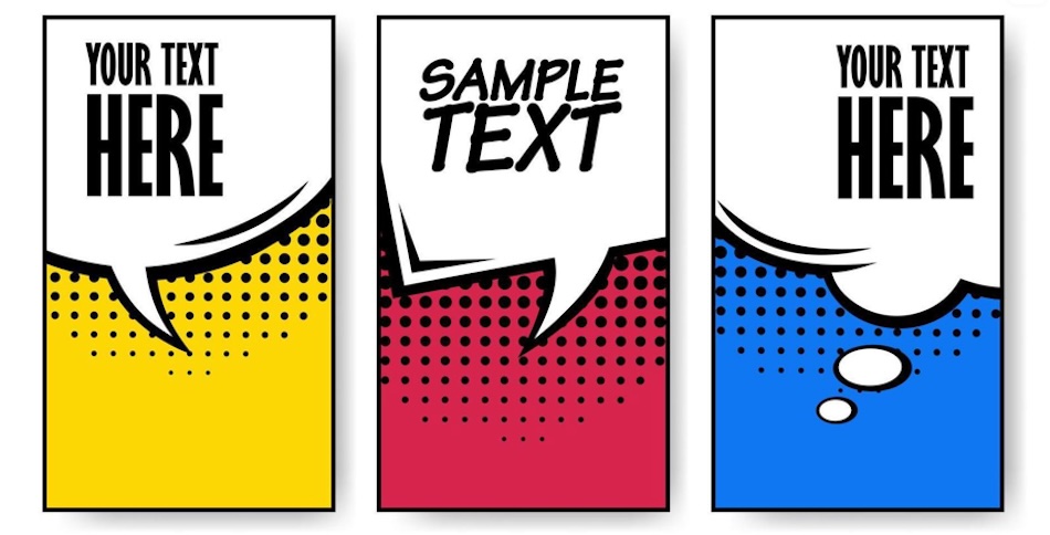 Vector Illustration of Pop Art Comic Chat Bubble