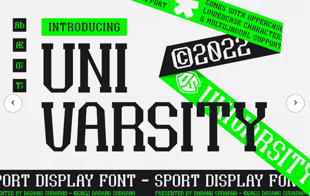 Univarsity – Sport Display Font